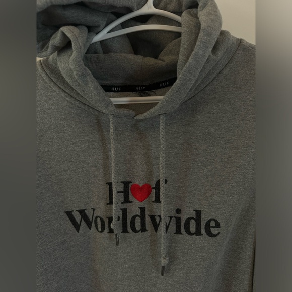 Grey HUF hoodie, men’s size large - Picture 6 of 6